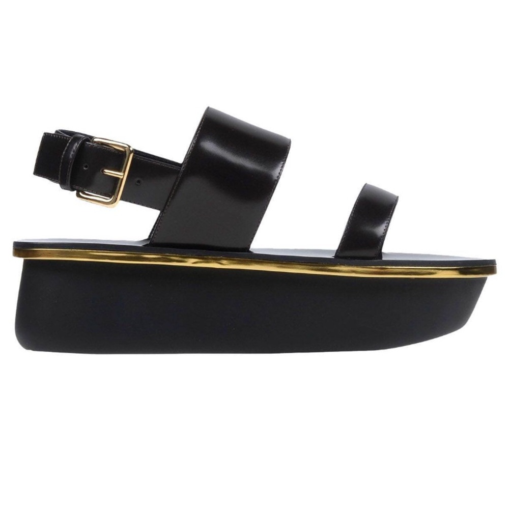 Marni sandals with Gold Trim